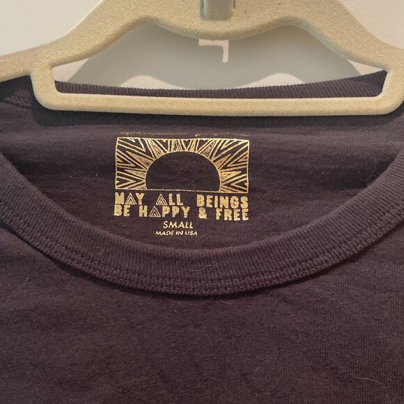 Spiritual Gangster Black Long Sleeve Crop Top & Love Is The Answer Graphic - Picture 8 of 9